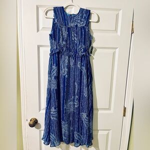 Blue Paisley Maxi Dress‎
